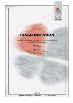 Tango Invention - Partitur