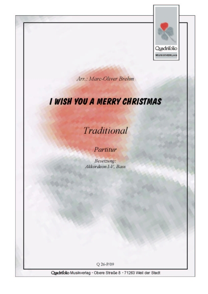 I Wish You A Merry Christmas - Stimmensatz