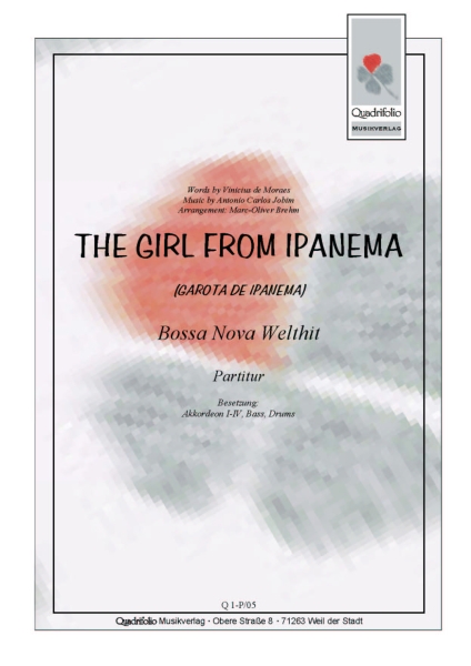 The Girl from Ipanema - Partitur